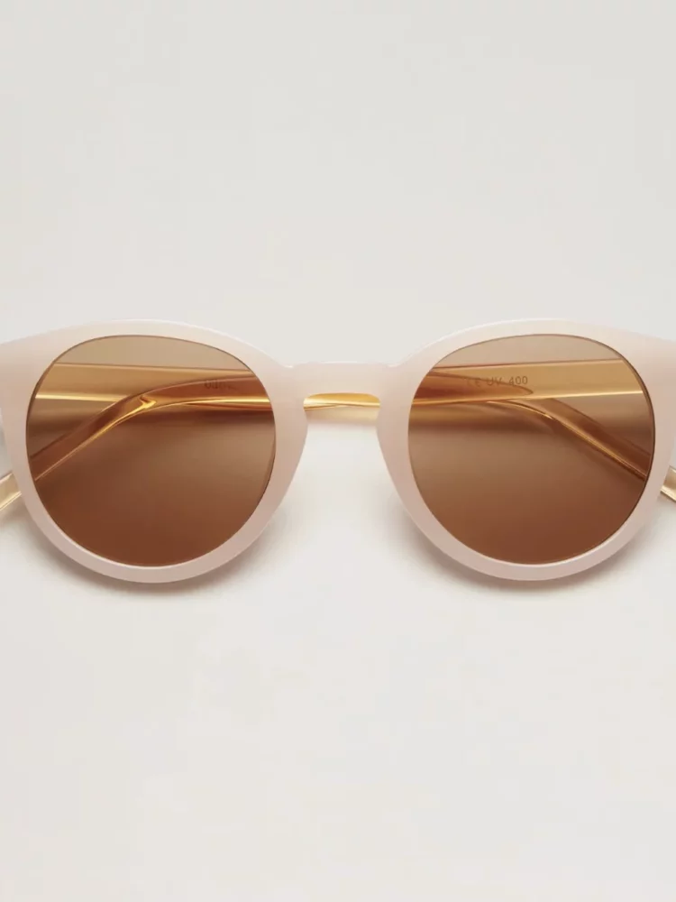 Lunette de soleil adulte rose poudré