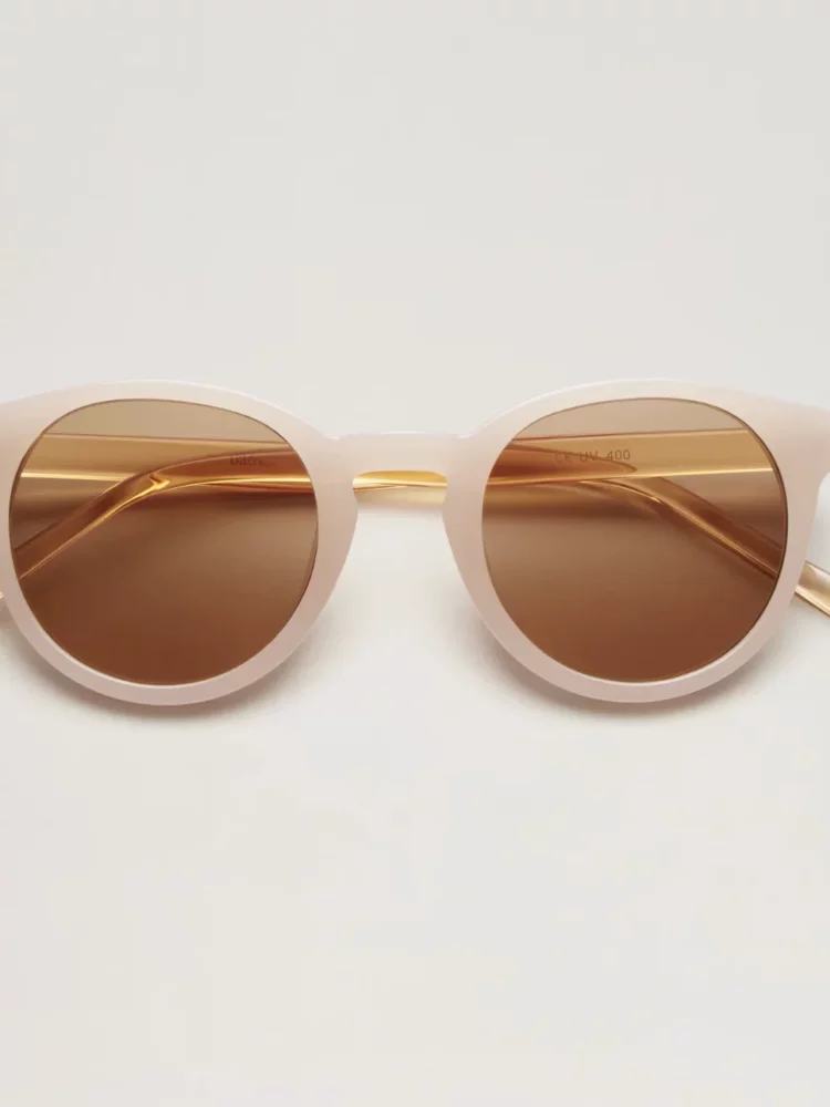 Lunette de soleil enfant rose poudré