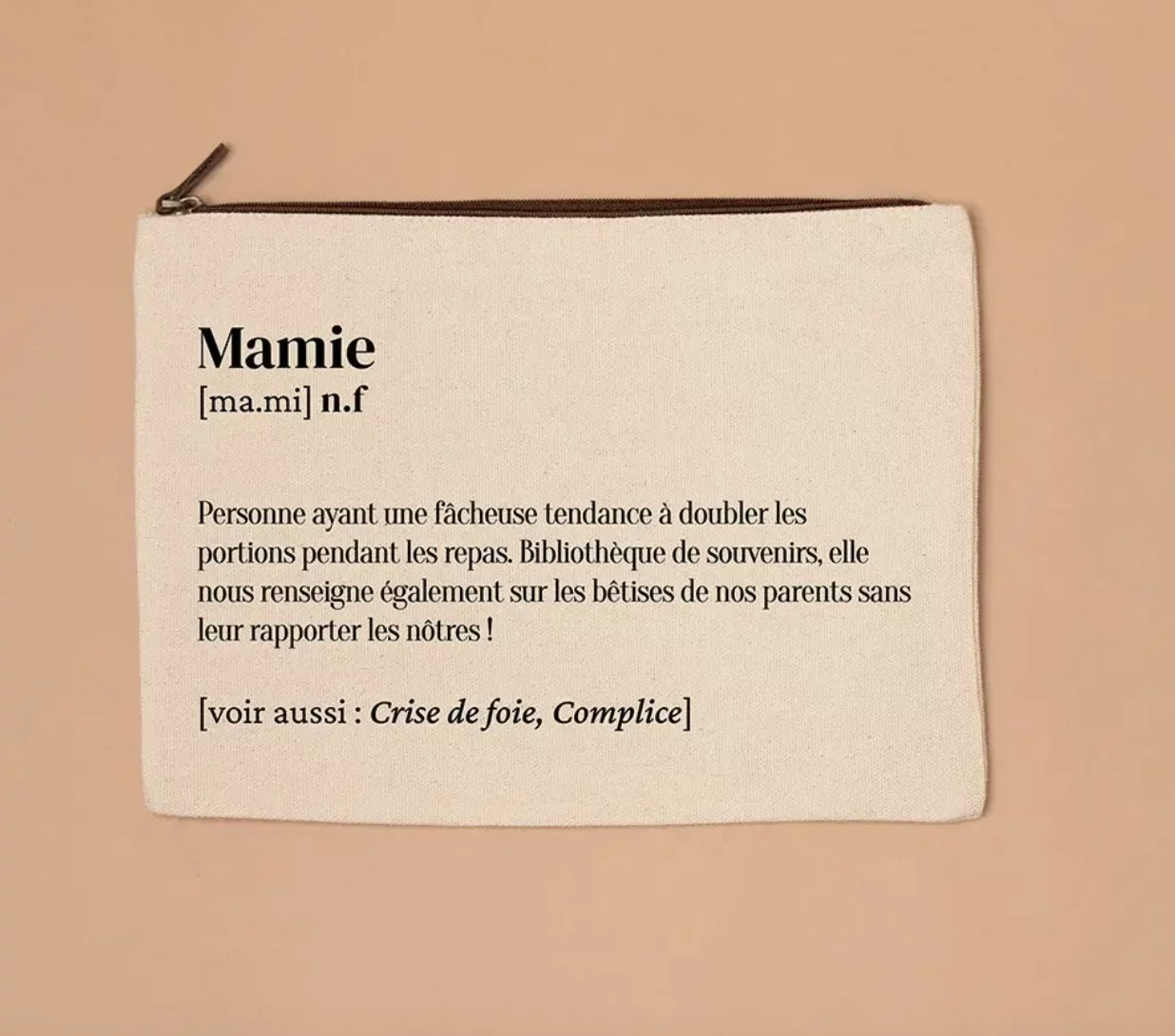 Grande trousse définition Mamie