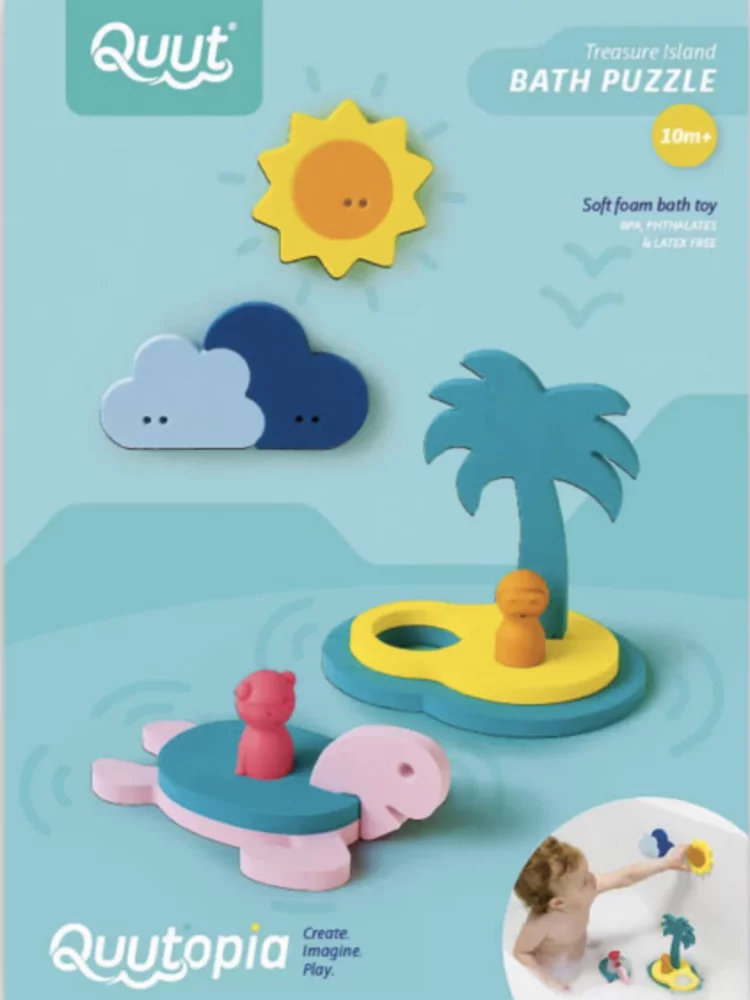 Puzzle de bain L'île au trésor