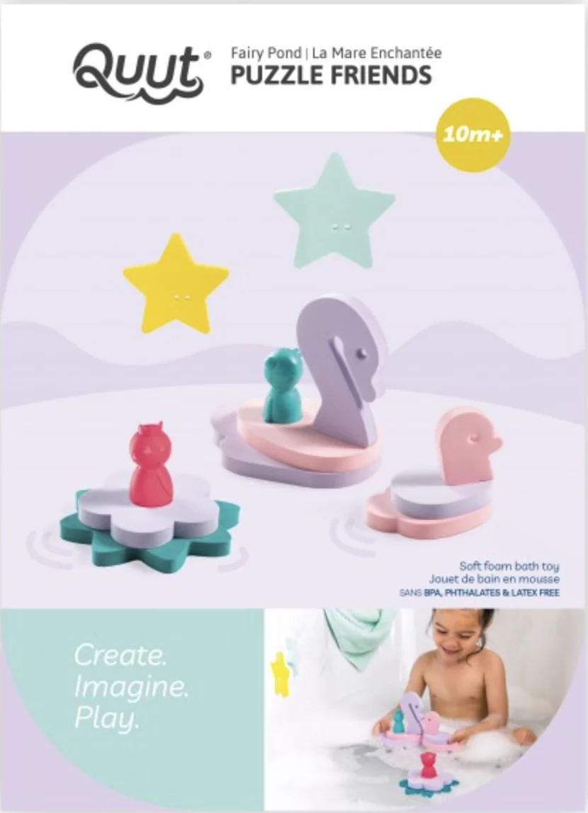 Puzzle de bain Fées étang