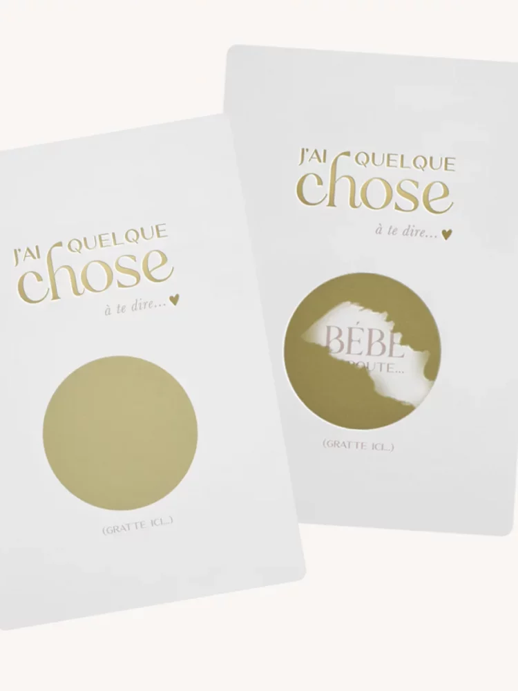 Carte à gratter - bébé en route