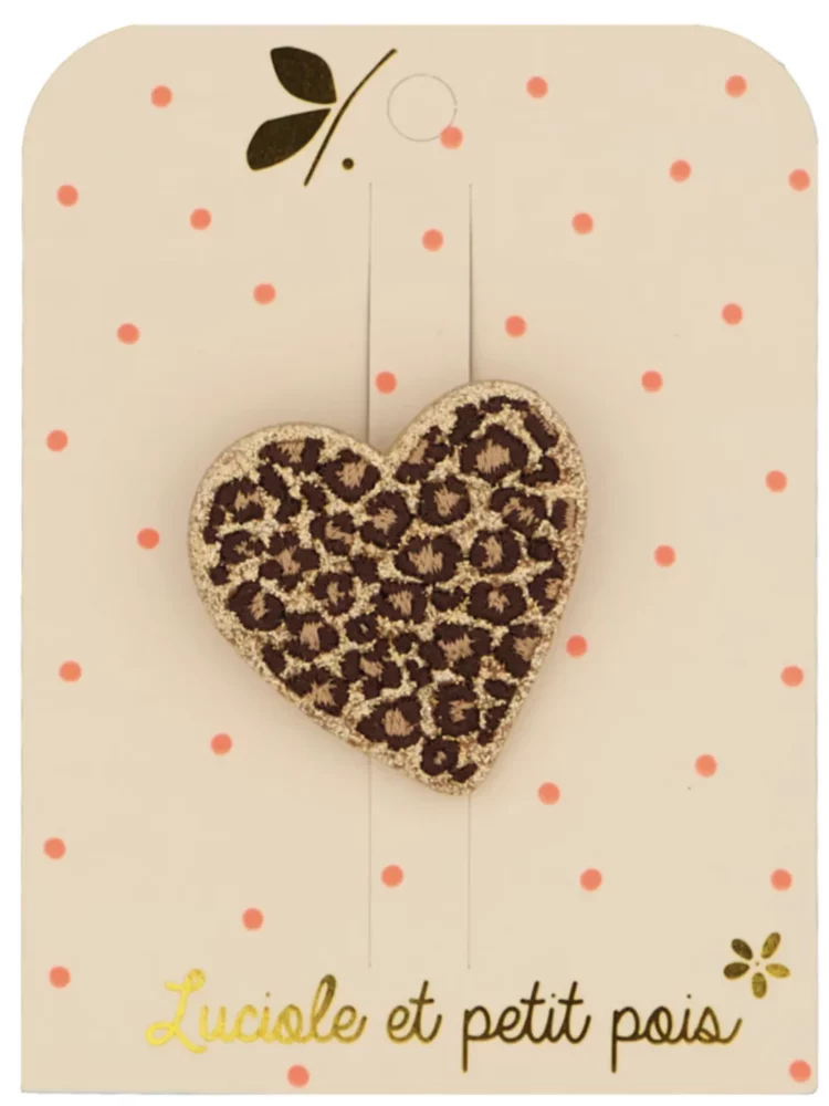 Broche cœur léo