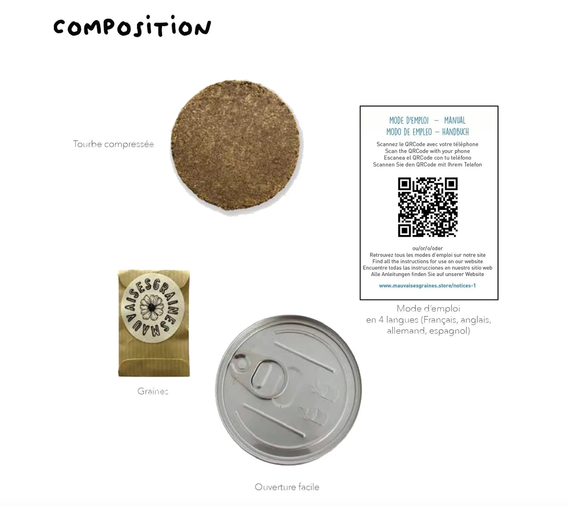 Kit à semer "Noël Joyeux (boule à neige)" – Image 2