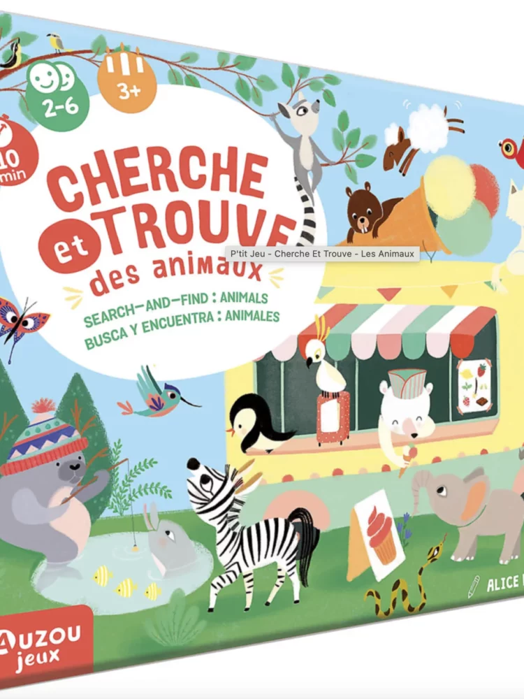 P'tit jeu - Cherche et trouve - Les animaux