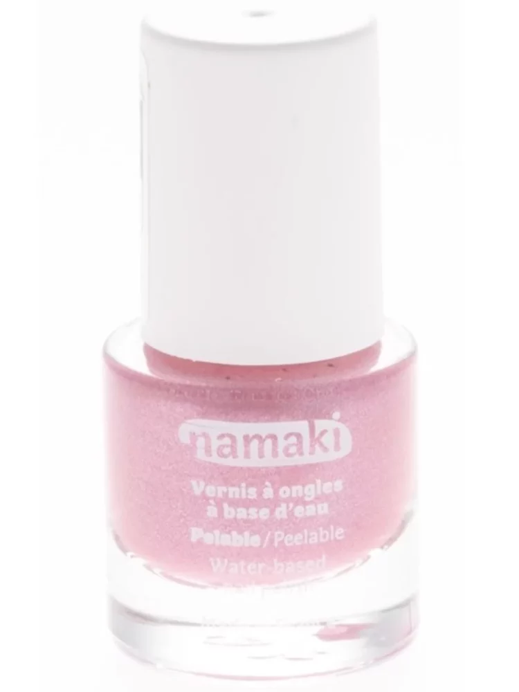 Vernis à l'eau • Rose pailleté