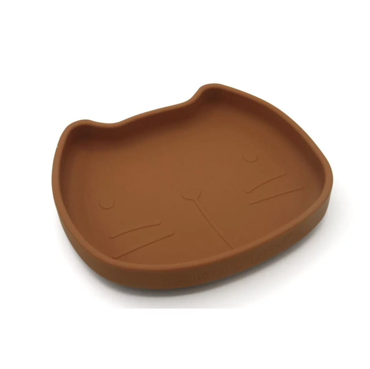 Assiette en silicone avec ventouse Pippa Caramel