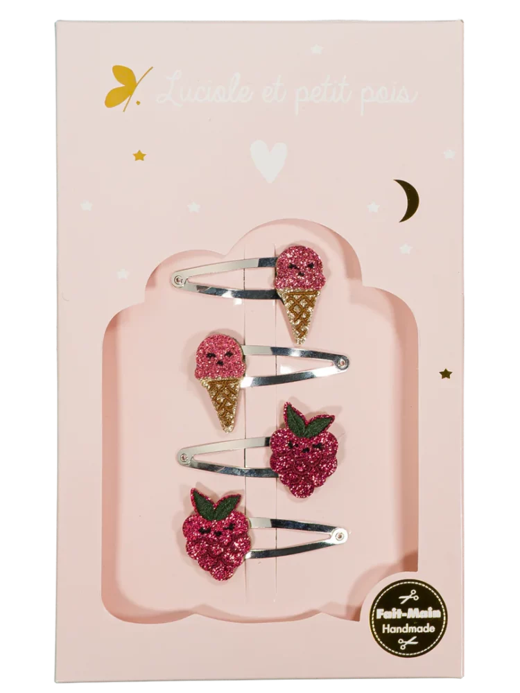 Coffret Blush - Barrettes Berry & Ice cream framboise