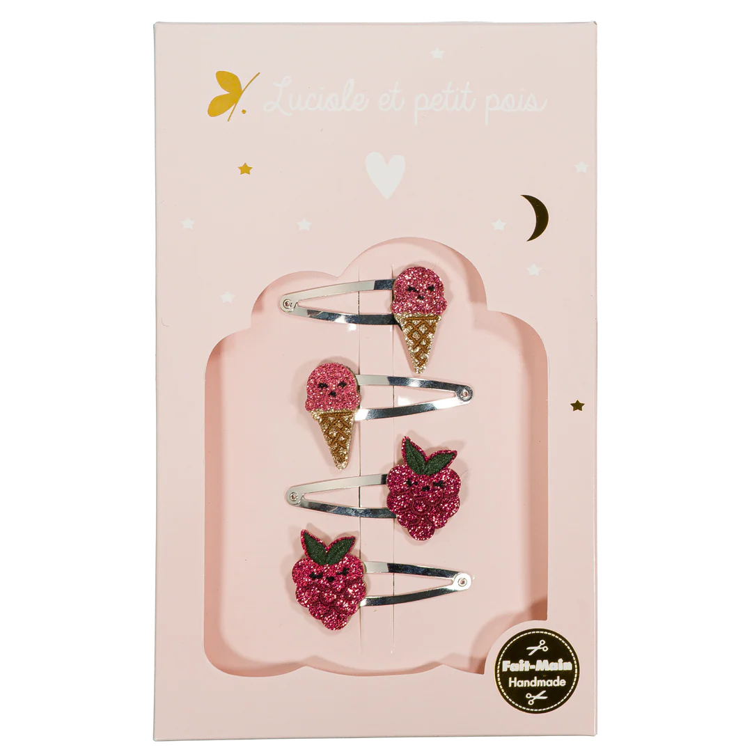 Coffret Blush - Barrettes Berry & Ice cream framboise
