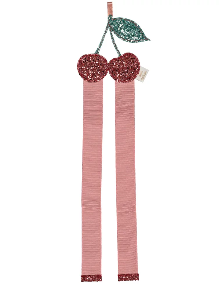 Porte-barrettes mural - Cerise