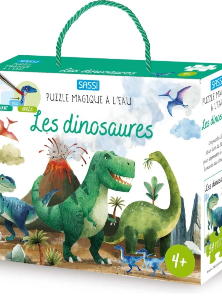 Puzzle magique à l'eau - Les dinosaures